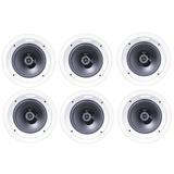 Klipsch 6.5 2 Way Natural Surround Sound in-ceiling Speaker System (Set of 6)
