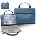 Asus Chromebook Flip C302CA 12.5 Laptop Sleeve Leather Laptop Case for Asus Chromebook Flip C302CA 12.5 with Accessories Bag Handle (Blue)