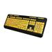 adesso akb-132uy easytouch florescent multimedia keyboard yellow wlm