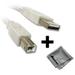 Epson Perfection V33 Flatbed Scanner Compatible 10ft White USB Cable A to B P...