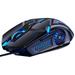 Gaming Mouse Wired Mouse 6D RGB Gaming Mouse Adjustable Wired Optical LED Computer Mice USB Cable Silent Mouse Black