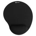 Mouse Pad with Fabric-Covered Gel Wrist Rest 10.37 x 8.87 Black | Bundle of 10 Each
