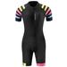 Wosawe Women Triathlon Suit Short Sleeve Cycling Jersey Set MTB Bike Clothing Jumpsuit