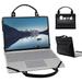 Samsung Galaxy Book Pro 360 13.3 Laptop Sleeve Leather Laptop Case for Samsung Galaxy Book Pro 360 13.3 with Accessories Bag Handle (Black)