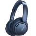 Pre-Owned |Soundcore by Anker Tune Pro Wireless Headphones Over Ear Bluetooth Headset Active Noise Cancelling Blue (Refurbished: Good)