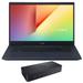 ASUS VivoBook Home & Business Laptop (Intel i5-10300H 4-Core 15.6 60Hz Full HD (1920x1080) NVIDIA GTX 1650 20GB RAM 1TB m.2 SATA SSD Wifi HDMI Webcam Win 11 Pro) with D6000 Dock