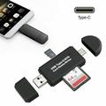 SD Card Reader USB Type C Micro USB SD Card Reader USB 2.0 Adapter Memory Card Reader for MMC SDXC SDHC SD RS-MMC Micro SD Micro SDXC Micro SDHC Card for Android Smartphone MacBook and PC Laptop