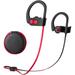 Wireless Sport Bluetooth Headphones CVC 6.0 Wireless Headphones Bluetooth 5.0 In-ear Headphones with Biult-In Mic IPX7 Waterproof for Running â€“ Red & Black