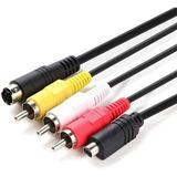 Aiivioll Replacement VMC-15FS VMC-30FS 10Pin Audio Video Cable AV TV-Out Cord Compatible with Sony Handycam Camcorder DCR-SR80 DCR-SR80e DCR-SR82 DCR-SR82e DCR-SR85 DCR-SR85e and More Models (1.5m)