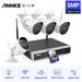 ANNKE 8 Channel 5MP Super HD Wireless NVR IP Security Camera System with 100 ft Night Vision Audio Record Indoor & Outdoor WiFi Surveillance 2TB Hard Drive