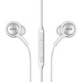 Premium White Wired Earbud Stereo In-Ear Headphones with in-line Remote & Microphone Compatible with Pantech Perception