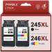 245XL Ink Cartridges for Canon ink 245 and 246 for Canon 245 246 Ink Cartridges 243 244 for Canon PIXMA MG2522 TS3122 MX492 MX490 TR4500 TR4520 TS3322 Printer (2-Pack Black Tri-Color)