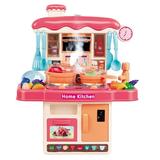 GadgetVLot Children S Educational Sound And Light Kitchen Toy Set Girl Play House Simulation Spray Press Water Toys For 3-6 Years