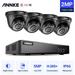 ANNKE 8CH 1080P Outdoor CCTV Video Home Security 4PCS IP66 Outdoor Weatherproof Dome Camera System Surveillance Kits No Hard Drive Disk
