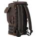 Burly Brand B15-1013D Sissybar Bag/ Backpacks - Dark Oak Waxed Cotton