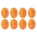 Uxcell 2.8 OD Inline Skate Wheels 82A Skate Replacement for Single Row Skate Orange 8 Pack