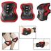 Knee Pads 6 Pieces Kids Knee and Elbow Pads Wrist Guards for Roller Skates Cycling