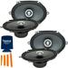 PowerBass Two Pairs of OE-682 6x8 Coaxial 2-Ohm Speakers