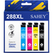 288XL Ink Cartridge for Epson ink 288 288XL to use with Expression Home XP-440 XP-446 XP-330 XP-340 XP-430 Printer(4 Pack Black Cyan Magenta Yellow)