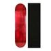 Cal 7 Blank Skateboard Deck with Mob Green Glitter Grip Tape | Maple Deck for Skating (8.5 inch Red)