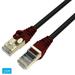 QualGear QG-CAT7O-25FT-BLK CAT 7 S/FTP High Speed Internet and Ethernet Cable for Outdoors - Weatherproof 26 AWG 10 Gbps 600MHz Gold Plated Contacts RJ45 99.99% OFC Copper Black - 25ft