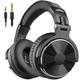 OneOdio Wired Over-Ear Headphones with Mic | Noise Cancelling Earcups & Studio DJ Headphones with Dual Ports for Computer-Black