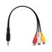 3.5mm Jack to 3 RCA Audio Video Cable Male to 3 RCA Female Plugs High Quality AV Adapter Cable for STB/ TV