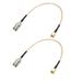 Uxcell BNC Bulkhead Female to RP-SMA Male RG316 RF Coaxial Cables 0.66-ft Silver Tone 2 Pack