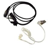 HQRP 2 Pin Acoustic Tube Earpiece Headset Mic for Yaesu FT-11 FT-11R FT-2008 FT-2009