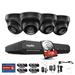 SANNCE 1080p 8-Channel CCTV Camera System 5-in-1 CCTV DVR Recorder with 4pcs Waterproof Wired Surveillance Camera 1TB Hard Drive