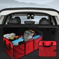 Christmas Savings Feltree Storage Car Trunk Organizer - Collapsible Multi-Compartment Automotive SUV Car Organizer For Storage - Truck & Car Accessories For Women And Men