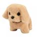 BESTSKY Electronic Interactive Dog Pet Toy Walking Barking Singing Plush Golden Retriever Realistic Lifelike Animals Animated Stuffed Puppy Dog Toy Plush Battery Operated Dog Toy for Toddler