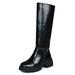 Womenâ€™s Knee High Boots Wide Fit Low Heel Waterproof Snow Rain Classic Boots Rock Punk Mid Calf Boots Motorcycle Combat Boots Cowgirl Cowboy Boots Sale Clearance US Size 4 5 6 7 8 9