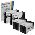 LD Remanufactured Ink Cartridge Replacement for HP 920XL CD975AN High Yield (Black 2-Pack)