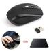 Walbest 2.4GHz Wireless Mouse for Chromebook 2.4G USB Mouse Wireless with Ergonomic Right-Hand Shape Comfortable Computer Wireless Mice for Small Hand and Kids Laptop Chromebook Mac Windows