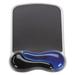 Duo Gel Wave Mouse Pad with Wrist Rest 9.37 x 13 Blue | Bundle of 10 Each