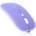 Bluetooth Rechargeable Mouse for Lenovo IdeaPad 5 Laptop Bluetooth Wireless Mouse Designed for Laptop / PC / Mac / iPad pro / Computer / Tablet / Android Violet Purple