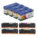 CRG 116 / 128A Compatible Set of 4 Cartridges For Canon HP CE320A CE321A CE322A CE323A for MF8050Cn MF8080Cw LBP 5050 and CP1525nw CM1415fnw CP1525nw CP1525nw CM1410 CM1415 CM1415fn