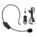 Andoer Headset All Purpose Wireless Microphone UHF Wireless Mic Microphone System Built in Battery with 3.5mm Plug 6.35mm Converter for Video Recording Vlogging Live Streaming Teaching Meet