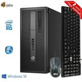 Restored HP Elite/Pro G2 Desktop Tower Computer Intel Core i5 6th Gen. Processor 16GB DDR4 Ram 500GB Hard Drive Bto Keyboard and Mouse Wi-Fi Windows 10 Pro PC (Refurbished)