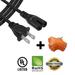 AC Power Cord Figure 8 for Panasonic VIERA LED HDTV TC-L42ET5 TC-L42E50 L42E5 - 1ft