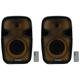 (2) Technical Pro PLIT8 Portable 8 Bluetooth LED Party Speakers+Wireless Link