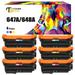 Toner Bank Compatible Toner Cartridge Replacement for HP 647A/648A CE261A CE263A CE262A High Yield (2 * Cyan 2 * Magenta 2 * Yellow 6-Pack)