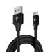 Bemz Rope USB Cable for CAT S62 / CAT S62 Pro (USB-C to USB-A Cable) with Touchless Tool - 6.5 Feet (2 Meters) Black