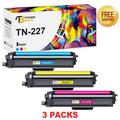 Toner Bank Compatible Toner Cartridge for Brother TN227 TN227C TN227M TN227Y MFC-L3770cdw MFC-L3750cdw MFC-L3710cw HL-L3270cdw HL-L3210cw HL-L3290cdw HL-L3230cdw (Cyan Magenta Yellow 3-Pack)