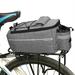 PRAETER Bicycle Bag Insulated Trunk Cooler Pack Cycling Bicycle Rear Rack Storage Luggage Pouch Reflective MTB Bike Pannier Shoulder Bag Gray