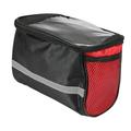 Bike Handlebar Insulated Bag Large Capacity Bike Front Storage Pouch with Reflective Strip Cycling Accessories for Outdoor Hiking Travel Assistants