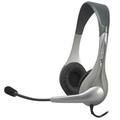 Cyber Acoustics AC-202B Silver Stereo Headset & Microphone