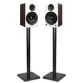 Fluance Powered 6.5 Stereo Bookshelf Speakers for Turntable Bluetooth w/ Stands