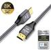 8K HDMI 2.1 Cable 48Gbps Ultra High Speed HDMI Cables Compatible with PlayStation 5/Xbox Series X/Apple TV -3.3ft